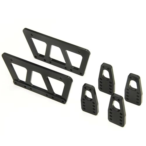 RC Car Accessories Compatible with Axial for SCX10 1/10 RC Crawler Car Upgrade Parts Aluminum Alloy for Chassis Lift Plate Kit(Black) - color: Black