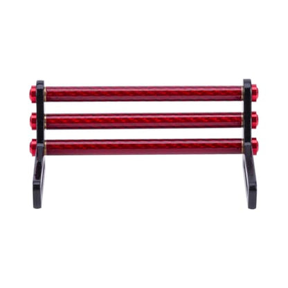 LCG Bumper Carbon Fiber Front Bumper Optimum Approach Angle for 1/10 RC Crawler SCX10 TRX4 Dodge Power Wagon Cab Cliffhanger (Red) - color: Red