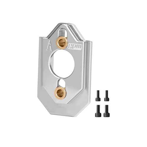 GPM 7075-T6 Alloy rc Adjustable Motor Mount Compatible with ARRMA 1/16 Quake Grom Gorgon RC Model Car, Upgrade Part (Silver) - color: Silver
