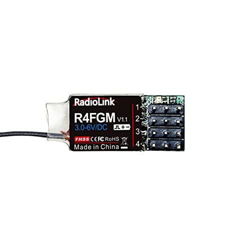 Radiolink T8S 8 Channels 2.4GHz RC Transmitter and Receiver R8EF+R4FGM RX, Remote and Controller Built-in Rechargeable Battery for Quad/Airplane/Car/Boat and More (Mode 2 Left Hand)