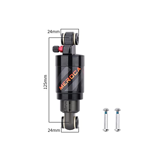 MEROCA Air Pressure Rear Shock Absorber Mountain Bike Folding Bike Scooter Rear Bile 125mm Shock Absorber - size: 125mm