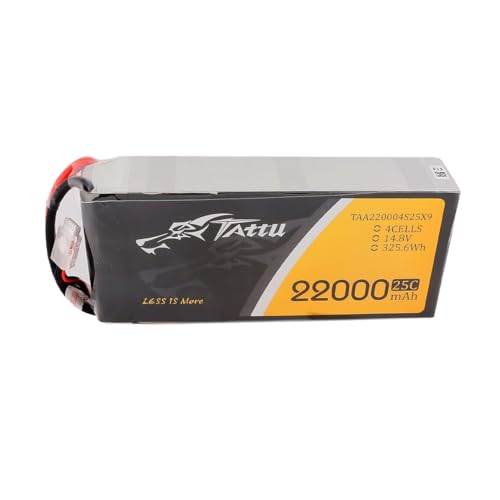 TATTU G-Tech 22000mAh 25C 14.8V 4S Lipo Battery with XT90-S Plug