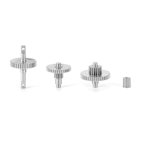 INJORA Stainless Steel Gear Set for TRX4M 1/18 RC Crawler Car (24.4:1)