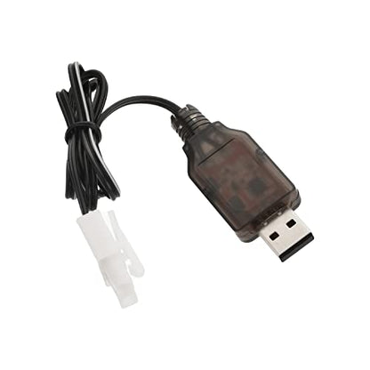 Heyiarbeit L6.2-2P USB Power Charger Cable for RC Car 7.2V 250mA Ni-MH Ni-CD Battery 1Pcs - size: L6.2-2P 1Pcs