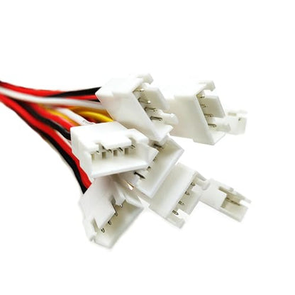 10 Pairs JST XH Connectors Kit XH 2.54mm 4 Pin Male and Female Connector Socket Plug with 10cm 22 AWG Soft Silicone Cable Wires