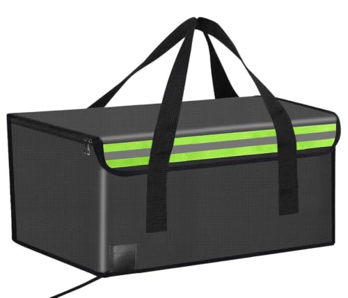 50*35*30cm Lipo Safe Bag Fireproof Bag for Lipo Battery Pack Storage Charging Transport,Home Office Travel Fireproof Safe Storage for Cash Valuables Jewelry Passport Power bank Lipo Battery - size: 500*350*300mm