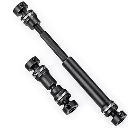 MORLORDY 2Pcs Driveshafts Hardened Steel Center Drive Shaft for 1/16 Scale Mini E-REVO/E-Revo VX/Slash 4WD/ Summit/Summit VXL RC Truck Upgrade Part