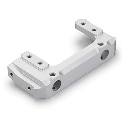 Metal Front Plate Bumper Mount for AXIAL SCX10 II 90046 1/10 RC Crawler Car (Silver) - color: Silver