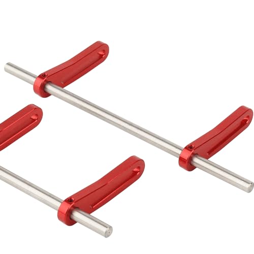 Metal Front Rear Modular Bumper Bull Bars for 1/10 RC Crawler Chassis LCG TRX4 TRX6 SCX10 Capra Dodge Power Wagon Upgrade Parts (red) - color: Red