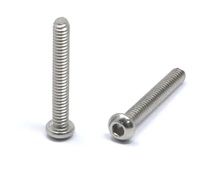 iexcell 100 Pcs M2 x 14mm Thread Pitch 0.4 mm Stainless Steel 304 Hex Socket Button Head Cap Screws Bolts Kit - size: M2 x 14mm