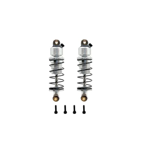 for WLtoys 244016 for LOSI Micro-B 1/24 Hydraulic Front Shock Absorber Metal Upgrade Remote Control Car Parts Rc Parts - color: Silver