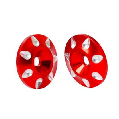 2Pcs Universal Metal RC M3 Rear Tail Wing Washer Fixed for 1/10 RC Off Road Buggy Monster Truck Racing Dift Car