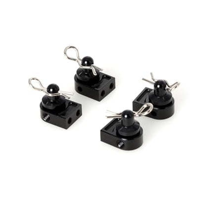 LCX Racing 1/10th RC Crawler Car Aluminum Body Post w/Clip Body Mount for Axial SCX10 PRO, Upgrades Parts Accessories