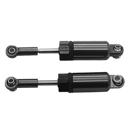 4Pack Share Goo Metal Shock Absorber Kit Damper Suspension Upgrade Part Compatible with WPL 1/16 C14 C24 RC Crawler Off-Road Car Truck (Dark gray) - color: Black