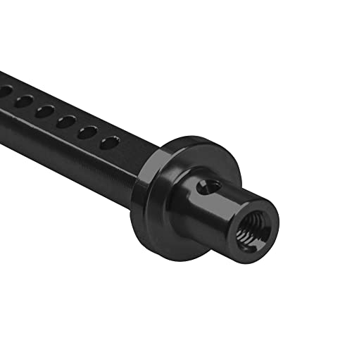 4Pcs Aluminum Alloy RC Car Body Posts Mount Holder Column 49.5mm Compatible with Axial SCX10 90046 90047 RC4WD D90 1/10 RC Rock Crawler (Black) - color: Black