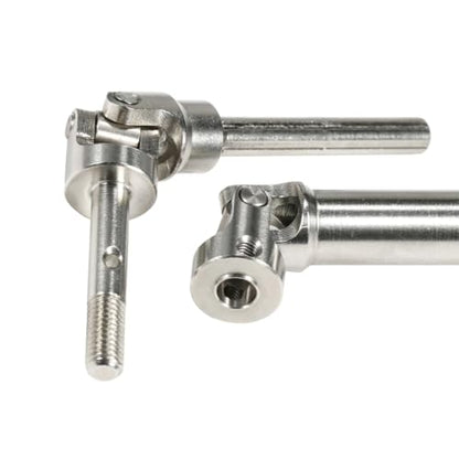 Machined Stainless Steel Slash Drive Shaft Universal Joint Driveshaft for RC Truck Rustler Stampede Hoss 4x4 VXL HQ727 Upgrade