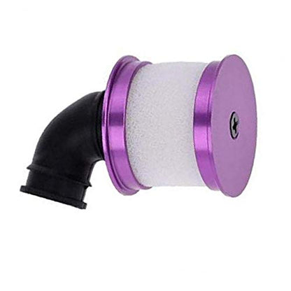 Aluminum Capped Air Filter Element Sponge 04104 Upgrade Parts Compatible with HSP Traxxas Himoto Redcat RC 1/10 Nitro Truck Buggy (Purple)