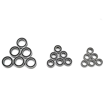 18pcs RC Car Ball Bearing Set 4x7x2.5mm 4x8x3mm 7x11x3mm Compatible with Wltoys 1/14 144001 RC Car Upgrade Parts