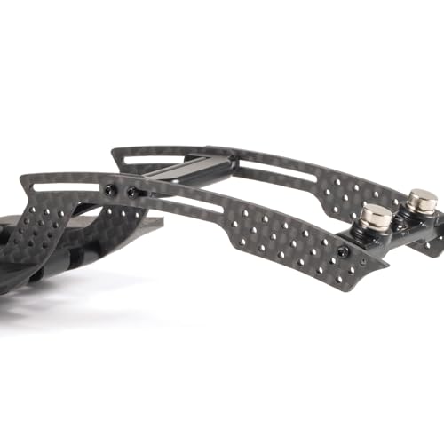 1/24 LCG Chassis Kit, SCX24 Carbon Fiber Chassis Custom Builds, Performance Comp Rigs with High Clearance Adjustable Wheelbase for 1/24 RC Crawler SCX24 FCX24