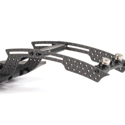 1/24 LCG Chassis Kit, SCX24 Carbon Fiber Chassis Custom Builds, Performance Comp Rigs with High Clearance Adjustable Wheelbase for 1/24 RC Crawler SCX24 FCX24
