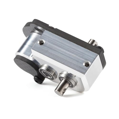 1/10 RC Portal Transmission 48Pitch Tiny Gearbox with Slipper Pad Machined Ultralight for 1/10 RC Crawler LCG Chassis Capra F9 AR45 Axle (Silver) - color: Silver