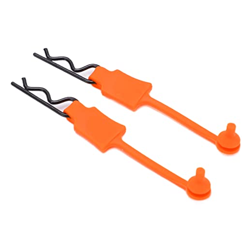 1/10 RC Body Clips, Universal Metal & Silicone Car Shell Pins, Durable Replacement Latch for Axial SCX10, ARRMA, GEN8