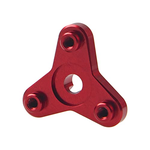 Aluminum Alloy Slipper Clutch Eliminator Compatible with Traxxas E-Maxx E-Revo Summit T-Maxx 3.3 Revo 3.3 1/10 RC Car Upgrade Parts (Red) - color: Red