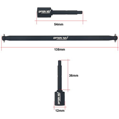 Aluminum Drive Propeller Shaft and Joint Set for Tamiya TT-02 TT-02B RC Car Upgrade Parts #54501#54502