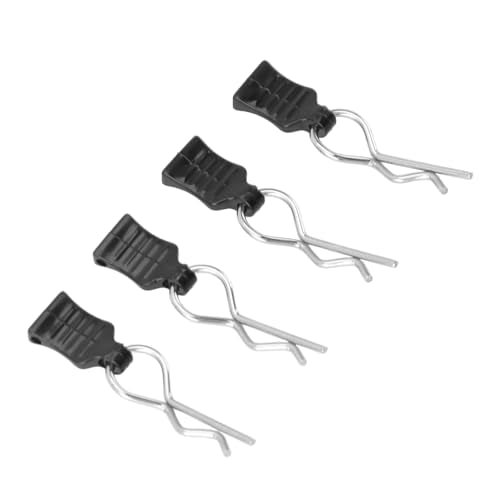 4pcs Premium RC Body Clips with Pull Tabs, R Pin Clips for RC Car - Upgrade and Replacement Parts for 124008 124010