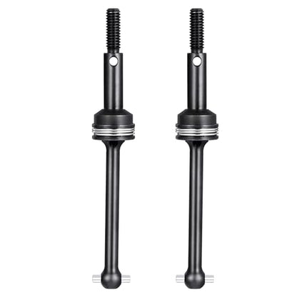 Que-T 1 Pair Steel Drive Shafts CVD RC Replace Driveshafts Front & Rear Universal for 1/10 Tamiya TT02 RC Car