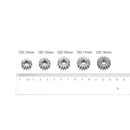 HARFINGTON Straight Spur Gear 6mm Bore 12T Mod-1 Hardened 45# Steel Spur Diff Differential Motor Gear RC Car Replacement Parts - style: 12T