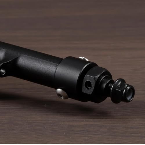 Aluminum Offset Straight Axle with Panhard Mount for Vanquish VS4-10 SCX10 II 1/10 RC Crawler Cheater Rigs (Black Front Rear) - color: Black Front Rear