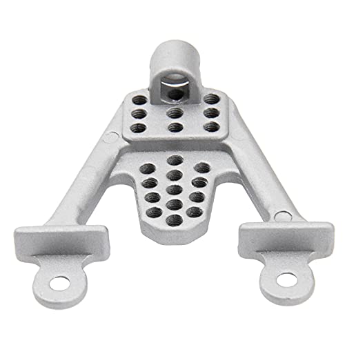 ShareGoo Aluminum Alloy Front Rear Shock Tower Bracket Mount Damper Hoops Compatible with Axial SCX10 1/10 Scale RC Crawlers Car (Silver) - color: Silver