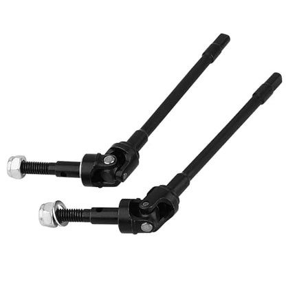 New Enhanced Hard Steel Front Rear Axle Shaft CVD for Axial SCX10 RC Crawler Heavy Duty Metal Upgrade Replacement Parts (Front 1)