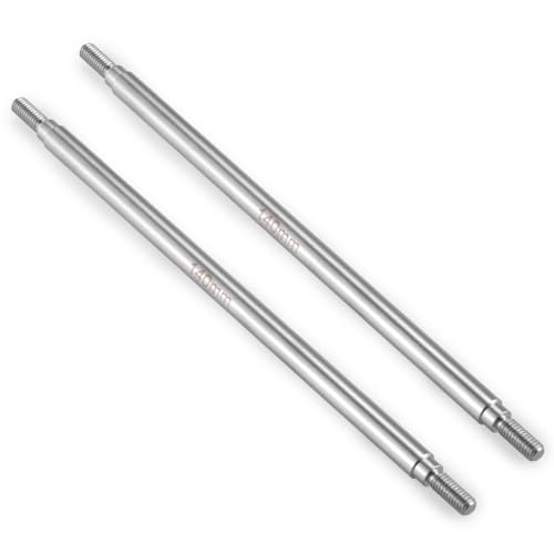 2Pcs M4 Stainless Steel RC Links for 1/10 Axial Wraith SCX10 TRX-4 | 1 Pair RC Steering Linkage Set, 50mm/55mm/60mm/70mm/75mm~155mm - style: 140mm