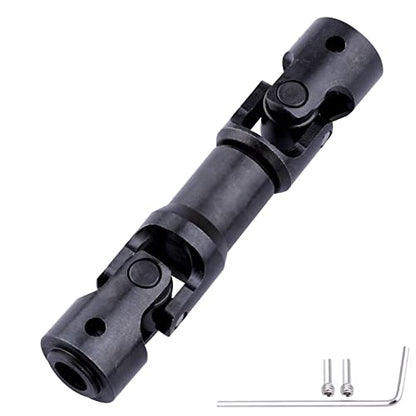 Splined Steel Universal Drive Shaft Driveshafts CVD Axle Shaft 1/10 Scale RC Crawler Car Upgrades Replacement for Traxxas Axial Tamiya RC4WD Redcat Racing (62-75mm Length) - size: 62-75mm Length