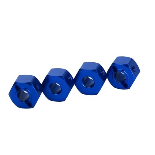 Aluminum 12mm Wheel Hubs with Pins Set for 1/16 Mini-Maxx RC Upgrade,Replace 3654