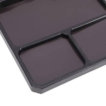 Silicone Tool Tray, Non Slip Parts Organizer with Magnetic Screw Holder, Divided Compartments for 1 10 RC Crawler Car Repair, Model Builders and Electronics Work