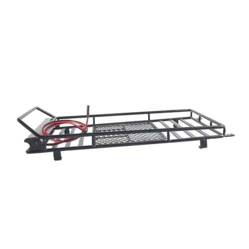 PartyKindom Rc Crawler Car Roof Luggage Holder Rack Storage Shelf Car Luggage Bracket Light Practical and Lightweight - size: 24.80X14.10X2.30CM