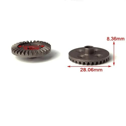 Heavy-Duty Metal Differential Gear Set 30T Ring 12T Pinion for WL 144001 124019 144010 1/12 1/14 RC Car Upgrade Parts