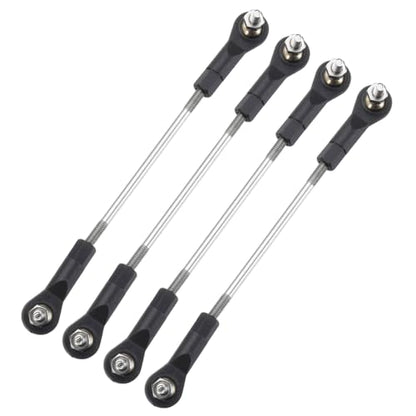 MECCANIXITY 4Pcs Adjustable Turnbuckles Camber Link, 94-104mm Turnbuckle Rod Steering Servo Linkage with M3 Ball Head Rod Ends for RC Car Replace Parts - size: 94-104mm