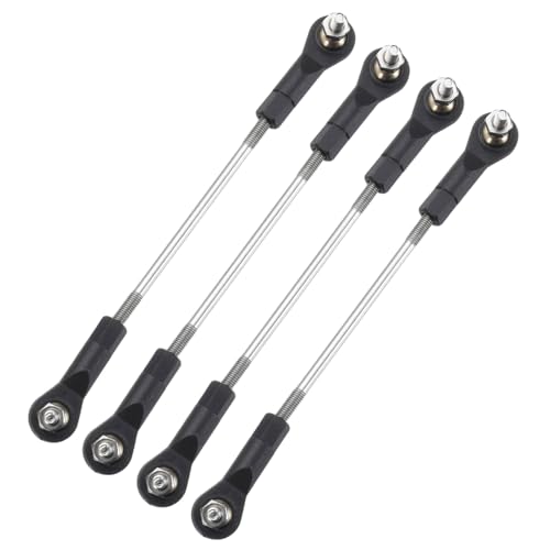 MECCANIXITY 4Pcs Adjustable Turnbuckles Camber Link, 94-104mm Turnbuckle Rod Steering Servo Linkage with M3 Ball Head Rod Ends for RC Car Replace Parts - size: 94-104mm