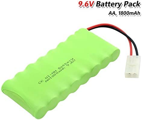 9.6v 1800mah 8Aa Ni-Mh Battery, Pack Group with Sm-2p L6.2 Connector Rechargeable Battery Group SMplug,L6.2plug 1PCS