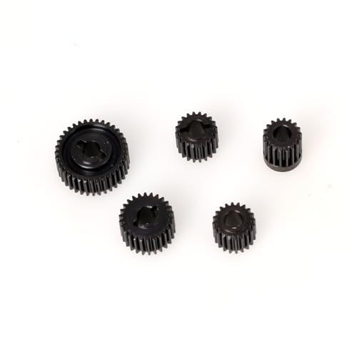 LCX Racing 1/10th RC Crawler Car Heavy Duty Hardened Steel 48P Gearbox Gear Set Transmission Gear Set for Axial SCX10 II 90046, Upgrades Parts Accessories