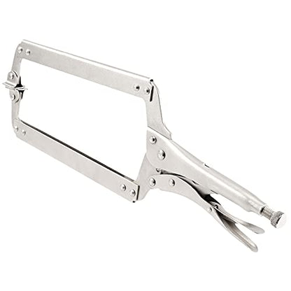 JOIKIT 3PCS 18 Inch C-Clamp Locking Pliers, Welding Pliers Set, Large Face C Clamp with Swivel Pads, Vise Grip C-Clamp for Woodworking Carpentry, Welding, Electrical Equipment - size: 18 Inch 3 PCS