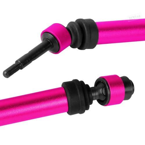 Rear Drive Shaft CVD & Front Axles Upgrades Part for 1/10 Slash 2WD/Slash VXL 2WD,Stainless Steel #45 Driveshaft with Hex,Pink - color: Pink - Parts