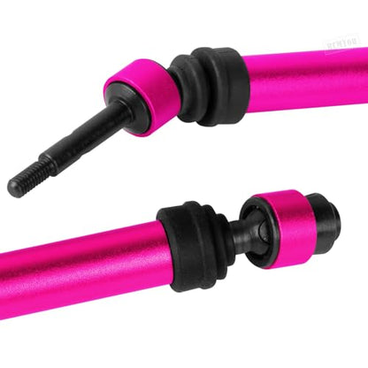 Rear Drive Shaft CVD & Front Axles Upgrades Part for 1/10 Slash 2WD/Slash VXL 2WD,Stainless Steel #45 Driveshaft with Hex,Pink - color: Pink - Parts