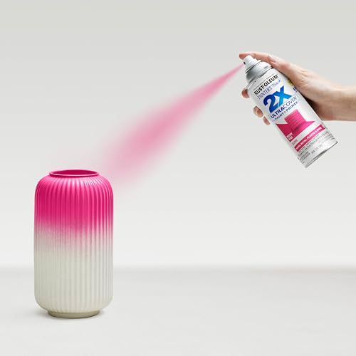 Rust-Oleum Painter's Touch 2X Ultra Cover Spray Paint, Gloss Berry Pink - color: Gloss Berry Pink, size: 12 Ounce (Pack of 6)