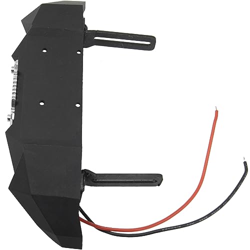 ShareGoo 1/10 Scale Front Bumper,Metal Bull Bar Front Bumper with LED Lights Bar Compatible with Axial SCX10 90046 90047 Traxxas TRX4 RC4WD D90 TF2 1/10 RC Crawlers