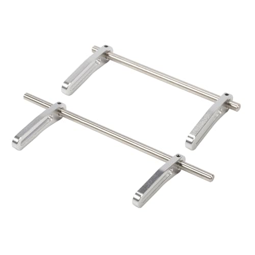 Aluminum Adjustable Front Rear Modular Bumper Mount Set for 1/10 RC Crawler Chassis LCG Rigs Comp Builds TRX4 SCX10 Gspeed Power Wagon Cliffhanger Body (Silver) - color: Silver